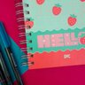Caderno Smart Mini Hello Capa com Aroma de Morango C/fls Tira e Põe Dac 4483 - 3