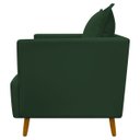 Ver imagem 4 de Poltrona Decorativa para Sala Recepção Escritório Consultório Reforçada Eliza Tecido Suede