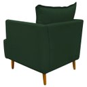Ver imagem 5 de Poltrona Decorativa para Sala Recepção Escritório Consultório Reforçada Eliza Tecido Suede