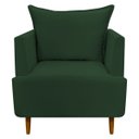 Ver imagem 2 de Poltrona Decorativa para Sala Recepção Escritório Consultório Reforçada Eliza Tecido Suede