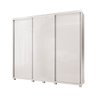 Roupeiro Casal Grande 255 Cm 3 Portas de Correr Branco Colônio Jm Móveis - 4
