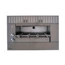 Ver imagem 2 de Churrasqueira a Gás de Embutir 04 g com 4 Espetos e Painel Ventilado Aço Inox Cinza Titan