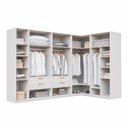 Ver imagem 6 de Guarda-Roupa Planejado de Canto 5 Peças sem Portas Jade CabeCasa MadeiraOriginals Branco/Fosco