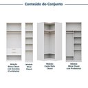 Ver imagem 5 de Guarda-roupa Modulado de Canto 5 Peças sem Portas Jade CabeCasa MadeiraOriginals