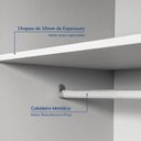 Ver mais imagens de Guarda-Roupa Planejado de Canto 5 Peças sem Portas Jade CabeCasa MadeiraOriginals Branco/Fosco