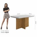 Ver imagem 4 de Mesa com 4 Cadeiras Duda 1,36 Cin/off White/marrom - Móveis Arapongas Cinamomo/off White/marrom