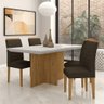 Mesa com 4 Cadeiras Duda 1,36 Cin/off White/marrom - Móveis Arapongas Cinamomo/off White/marrom - 2