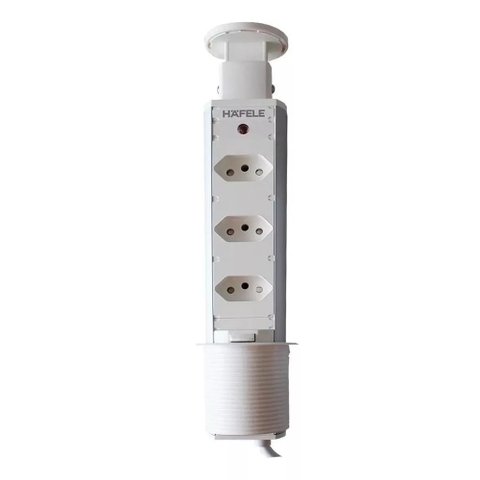 Torre de Embutir Powerplug 3t com 03 Tomadas 20a Branca Hafele 01 Unidade