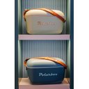 Ver imagem 5 de Caixa Térmica Cooler Polarbox 12l Azul Marine - Alça Marrom Polarbox Blue Marine Alça Classic Marro