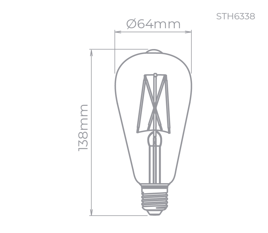 2W ST64 VINTAGE FILAMENTO STH6338/24 STELLA - 2