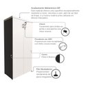 Ver mais imagens de Armário Alto 2 Portas para Escritório Preto/Branco