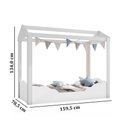 Ver imagem 5 de Mini Cama Montessoriana Infantil Casinha Montessoriana MDF sem Colchão P13 Uni Duni Branco - Mpozenato