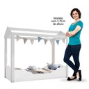 Ver imagem 6 de Mini Cama Montessoriana Infantil Casinha Montessoriana MDF sem Colchão P13 Uni Duni Branco - Mpozenato