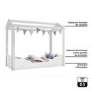 Ver imagem 4 de Mini Cama Montessoriana Infantil Casinha Montessoriana MDF sem Colchão P13 Uni Duni Branco - Mpozenato