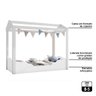 Mini Cama Montessoriana Infantil Casinha Montessoriana MDF sem Colchão P13 Uni Duni Branco - Mpozenato - 4