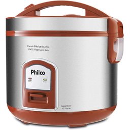 Arrozeira Elétrica a Vapor Philco Ph10 Visor Glass Inox 220v - 3