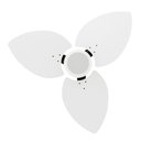 Ver imagem 4 de Ventilador de Teto Natuvent Dahlia Led 3 Pás Madeira Branco 6500k Branco Frio, Luz Branca 220v