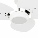 Ver imagem 2 de Ventilador de Teto Natuvent Dahlia Led 3 Pás Madeira Branco 6500k Branco Frio, Luz Branca 220v