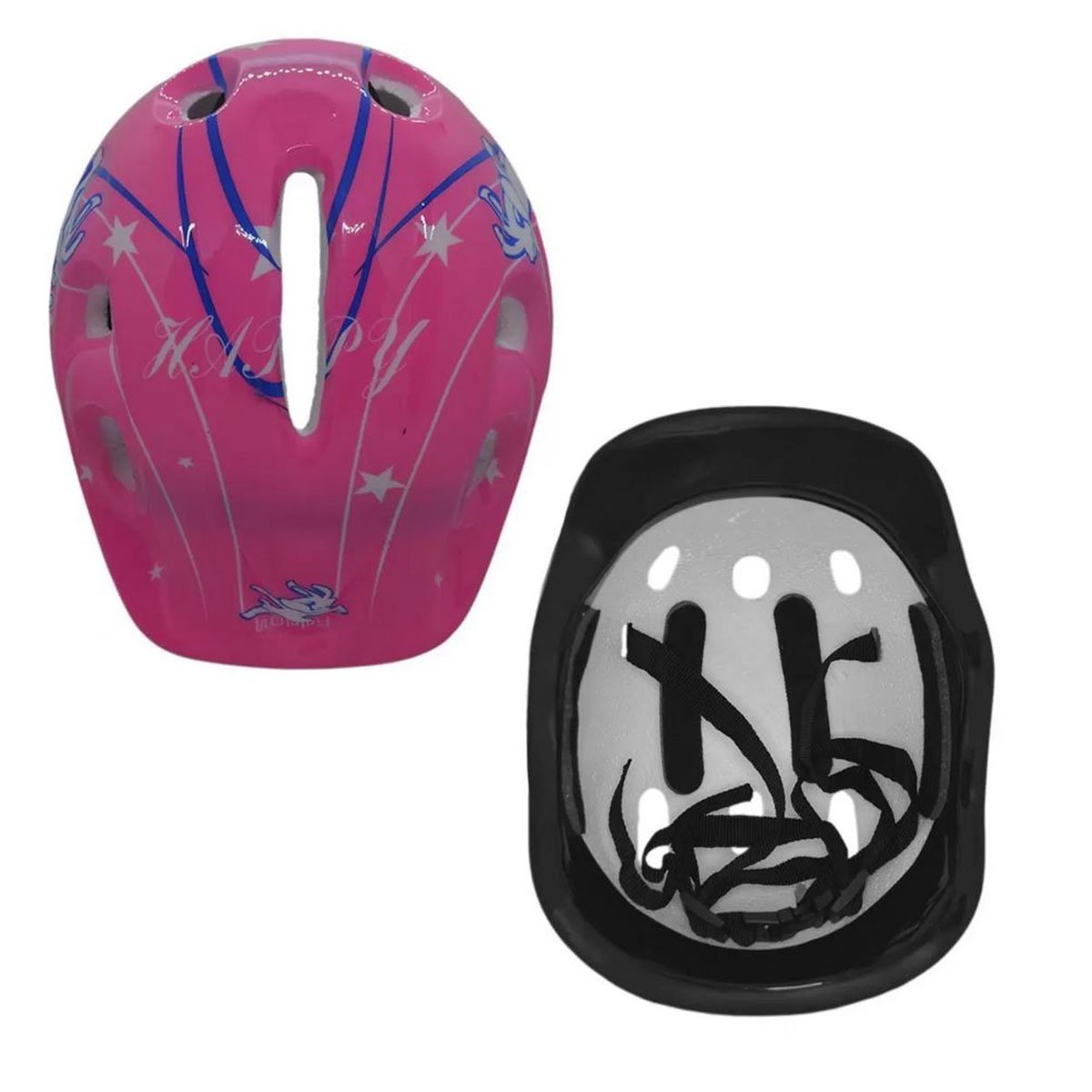 KIT CAPACETE / COTOVELEIRA / JOELHEIRA / MUNHEQUEIRA INFANTIL YOUYI ROSA - 3