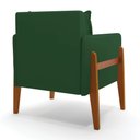 Ver imagem 5 de Kit 02 Poltronas Lana Veludo Verde Base de Madeira - D’Rossi