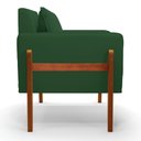 Ver imagem 4 de Kit 02 Poltronas Lana Veludo Verde Base de Madeira - D’Rossi