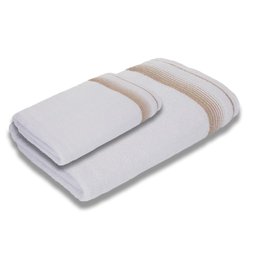Jogo com 2 Toalhas Luxury Soft Beka 360 G/m² 1 Banho + 1 Rosto Luxo Branco - 4