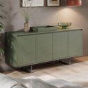 Ver imagem 1 de Aparador Buffet para Sala de Jantar 4 Portas 180cm Pés Industrial Graciosa A05 Menta - Lyam Decor
