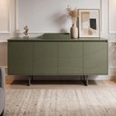 Ver imagem 4 de Aparador Buffet para Sala de Jantar 4 Portas 180cm Pés Industrial Graciosa A05 Menta - Lyam Decor