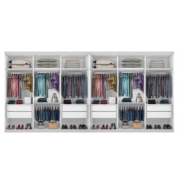 Closet Casal sem Portas 8 Gavetas Paris Duo Premium Minastex - 3