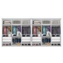 Ver imagem 3 de Closet Casal sem Portas 8 Gavetas Paris Duo Premium Minastex