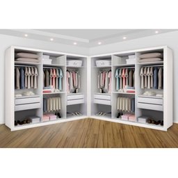 Closet Casal sem Portas 8 Gavetas Paris Duo Premium Minastex - 2