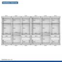 Ver imagem 6 de Closet Casal sem Portas 8 Gavetas Paris Duo Premium Minastex