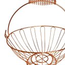 Ver imagem 3 de Fruteira de Mesa Inoxidável Aramada Redonda Rose Gold 24cm