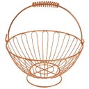 Ver imagem 1 de Fruteira de Mesa Inoxidável Aramada Redonda Rose Gold 24cm