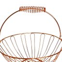 Ver imagem 4 de Fruteira de Mesa Inoxidável Aramada Redonda Rose Gold 24cm