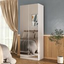 Ver imagem 1 de Sapateira Multiuso 2 Portas 6 Prateleiras 8700 Branco