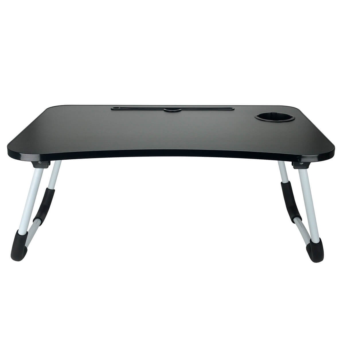 Mesa para Notebook Portátil Dobrável Cama Porta Tablet:Preto