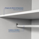 Ver mais imagens de Guarda-Roupa Planejado de Canto 10 Peças 9 Portas Jade CabeCasa MadeiraOriginals Branco/Fosco
