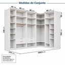 Ver imagem 4 de Guarda-roupa Modulado de Canto 10 Peças 9 Portas Jade CabeCasa MadeiraOriginals