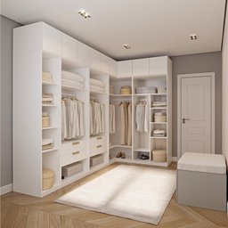 Guarda-roupa Modulado de Canto 10 Peças 9 Portas Jade Cabecasa Madeiramadeira - 2