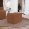 Puff Decorativo Living Yumi Retangular 60cm Bouclê Terracota - Desk Design - 7