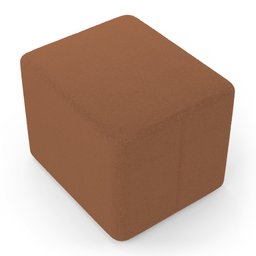 Puff Decorativo Living Yumi Retangular 60cm Bouclê Terracota - Desk Design - 6