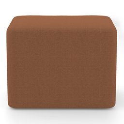 Puff Decorativo Living Yumi Retangular 60cm Bouclê Terracota - Desk Design - 5