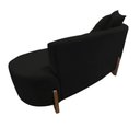 Ver imagem 6 de Namoradeira Sofá Feijão Luna 130cm Orgânica Suede Preto