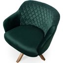 Ver imagem 3 de Kit 02 Poltronas Jade Tressê Giratória Giromad Veludo Verde - Nexta Casa