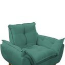 Ver imagem 4 de Poltrona Decorativa Sala de Estar Escritório Quarto Prime: Azul Turquesa