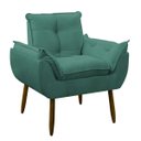 Ver imagem 3 de Poltrona Decorativa Sala de Estar Escritório Quarto Prime: Azul Turquesa
