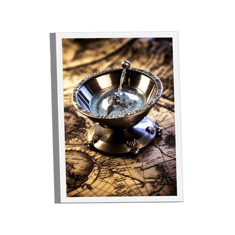 Quadro Bússola Decorativa -- Br Artes