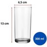 Kit 6 Copos de Vidro Long Drink 300ml Cylinder Transparente para Servir Sucos Água - 2