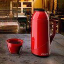 Ver imagem 1 de Garrafa Térmica Vermelha Meio Litro 500ml P/ Café Chá Água Leite